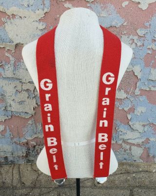 Vintage Rare 70s Grain Belt Beer Suspenders Premium Minnesota
