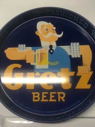 Gretz Philadelphia Beer Bar Man Cave Advertising Beer Tray