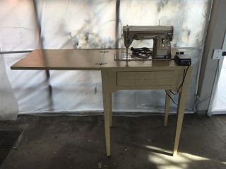 Vintage Singer Sewing Machine 404 Straight Stitch W/ Pedal -