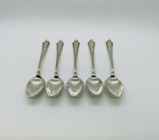 Set Of 5 Vintage Gorham Sterling Silver Tea Spoons In A Classic Pattern 78g