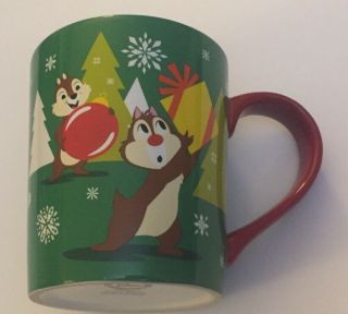 Chip N Dale Disney Store Christmas Coffee Mug
