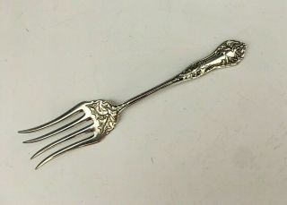 Silver Plate Holly Pattern Serving Fork By E.  H.  Smith,  Bridgeport,  Ct.