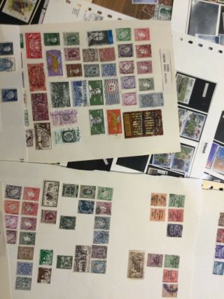 IRELAND Eire stamps huge lot 29 leaves,  some loose vintage to modern 2