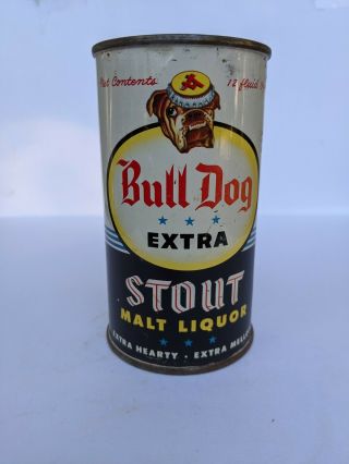 Bull Dog Extra Stout Malt Liquor 12oz Flat Top Beer Can Acme Breweries San Fran