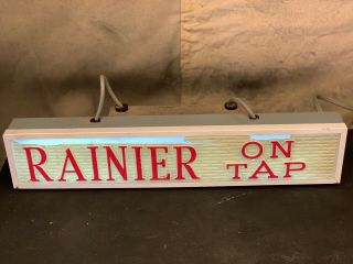Vintage Rainier Beer On Tap Neon Sign Part Rainier Brewing Co Seattle Washington