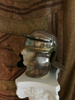 Roman Legionnaire Vintage Gallic G Helmet Medieval Armor Full Size Wearable Sca
