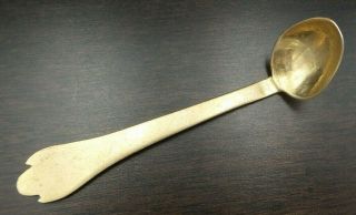 Antique 18th/19th Century Vermeil Sterling Silver Mustard / Salt Spoon