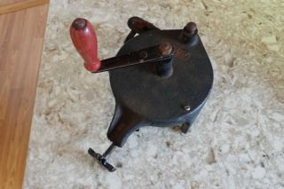 Vintage Hand Crank Grinder LUTHER Grinder Tool No 26 Bench Clamp Mount 3