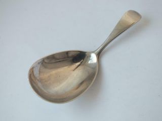 Antique Victorian Solid Sterling Silver Tea Caddy Spoon 1895/ L 8.  8 Cm/ 16 G