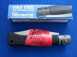 Vintage Cold Steel Medium Twistmaster 31cm Carbon V Knife Box Usa Made