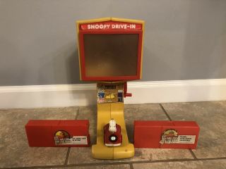 Vintage Snoopy Drive - In Movie Theater 1975 W/ Million Dollar Man Tape