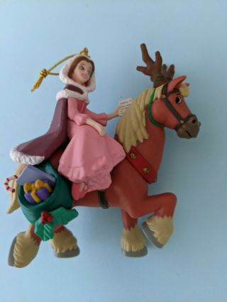 Vintage Enesco Disney Christmas Ornament - Beauty & The Beast - Christmas Belle
