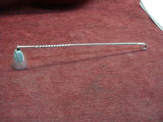 Vintage Napier Sterling - Hinged Head Candle Snuffer W/twist Handle -
