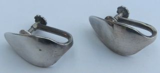 Vintage Georg Jensen Silver Earrings By Nanna Ditzel 128b