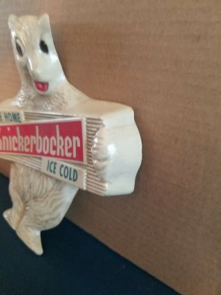(VTG) 1960s Knickerbocker Beer Plastic polar bear Sign NY Jacob Ruppert rare 2
