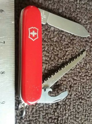 Rare Swiss Army Victorinox 84mm Lumberjack Multi Tool Pocket Knife Tsa