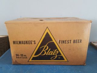 (vtg) 1950s Blatz Schlitz Old Milwaukee Beer Cardboard Case Boxes 3 Total