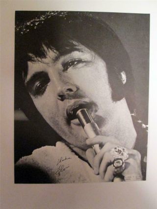 Elvis Presley Vintage All Star Shows Poster 3 14 " X 11 " Black & White
