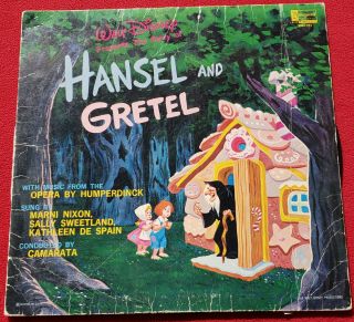 The Story Of Hansel And Gretel Lp 1964 Disneyland Vinyl Album
