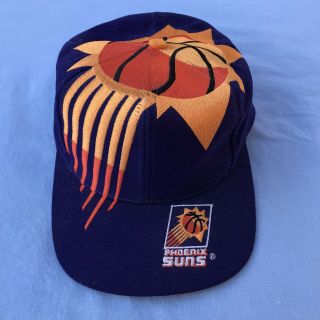 Vintage Phoenix Suns The Game Big Logo Nba Snapback Hat