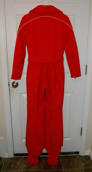 Vintage Innsbruck Women ' s 2 Piece Red Ski Snow Outfit Jacket & Pants Size 10 2