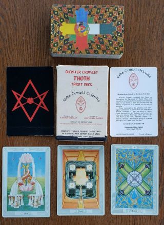 Aleister Crowley Thoth Tarot Cards Deck (78 - Card Set) Great Vintage Deck