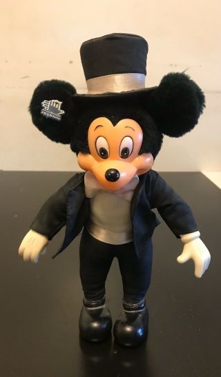 Vintage Mickey Mouse 11 " Plush Toy Doll By Applause