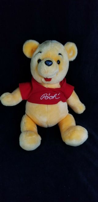 Disney Jointed Winnie The Poo Plush Bear Stuffed Animal Vintage Disneyland