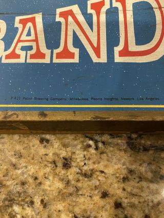 Vintage Advertising Pabst Blue Ribbon Wooden Sign Dont Just Sit There Nag PBR 3
