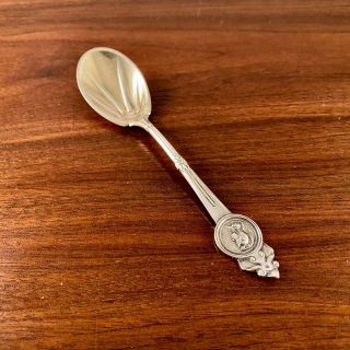 Early Gorham / Crosby & Morse Sterling Silver Sugar Spoon Medallion Pattern 1864
