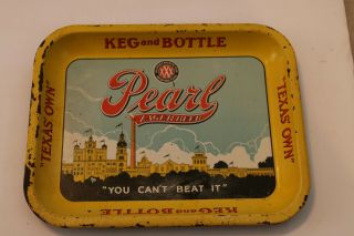 Pearl Metal Beer Tray,  Pearl Brewing Company,  San Antonio,  Texas