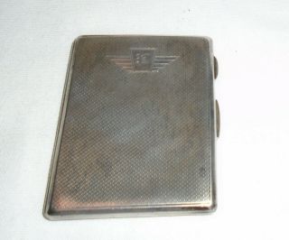 Art Deco Solid Silver Cigarette Case By A L Davenport Ltd,  Birmingham 1933
