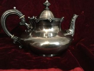 Wilcox Silver Plate Teapot Circa 1865