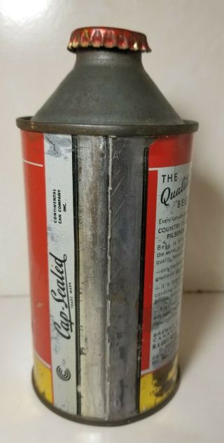 Goetz County Club IRTP Cone Top Beer Can With Cap 3