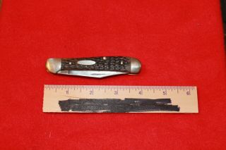 Vintage Folding Pocket Knife Case Xx Usa 6249 Utility Stag 4 " Long Retro Old