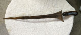 Vintage/antique Oriental Knife/dagger With Multiple Curved Blade
