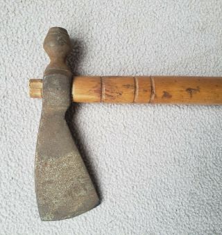 vintage - PIPE TOMAHAWK w/HANDLE - THROWING AXE - 18,  3/4 