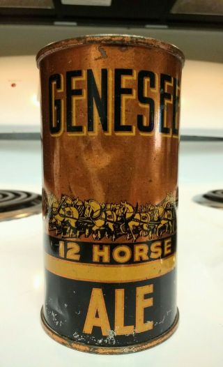 Genesee 12 Horse Ale I.  R.  T.  P. ,  Lilek 324 O.  I.  Flat Top Can,  Rochester,  York