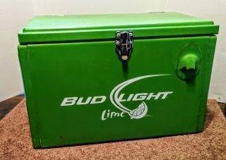 Rare Promotional Bud Light Lime Beverage Drink Beer Cooler Budweiser 18x9.  5x12