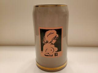 Rare Vintage Anime Breasts Club 63 Beer Mug/stein