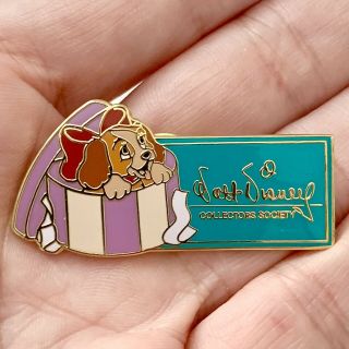 Walt Disney Collectors Society Lady And The Tramp Enamel Pin Brooch