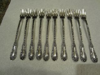 Dominick And Haff No.  10 Sterling Cocktail Forks (set Of 2) (5 3/8 ") No Mono
