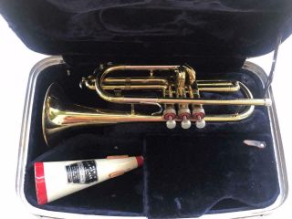 Vintage Conn Director Shooting Star Cornet With Case