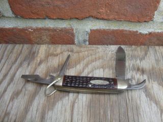 Case Xx 640045r Scout Knife Vintage 4 Blade Pocket Knife Gunsmiths Estate