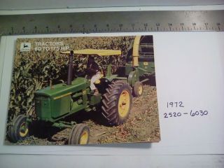 Vintage 1972 John Deere Tractor,  60 To 175 H.  P.  Oem Sales Brochure 47 Pages