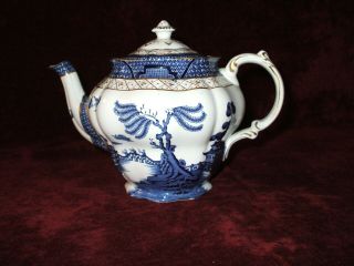 Vintage Booths Real Old Willow Teapot A8025 Made In England