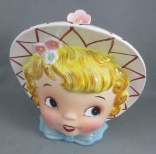 Vintage Lefton Esd Miss Dainty Ceramic Cookie Jar 7549