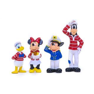 Disney Cruise Line Collectible Figures Cake Topper Mickey Minnie Donald Goofy