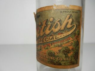c.  1918 British Special beer bottle British American Brewing Co.  Windsor,  Ontario 3