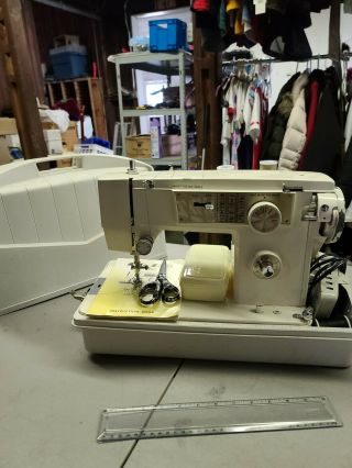 Morse 300 - F Sewing Machine Zig Zag Heavy Duty Vintage,  Case,  Pedal